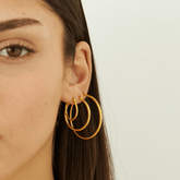 Line of Return Hoop Earrings Set
